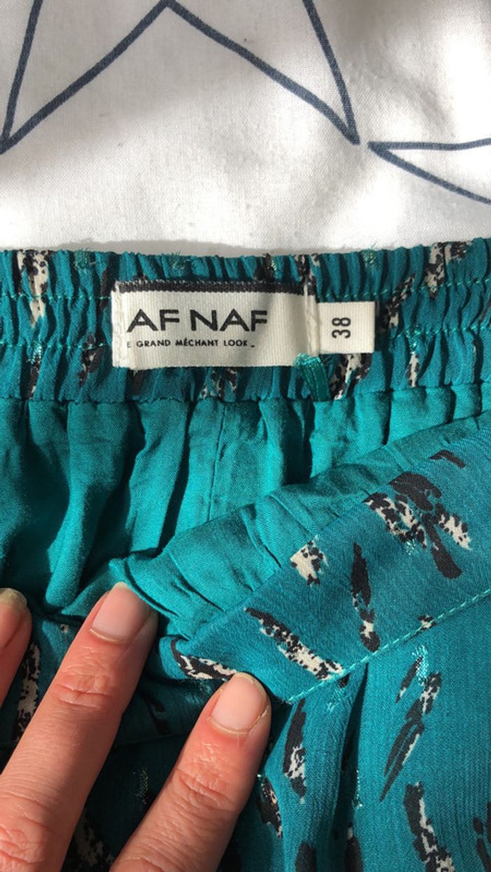 Sublime jupe Naf Naf verte et argentée taille 38 - photo numéro 6