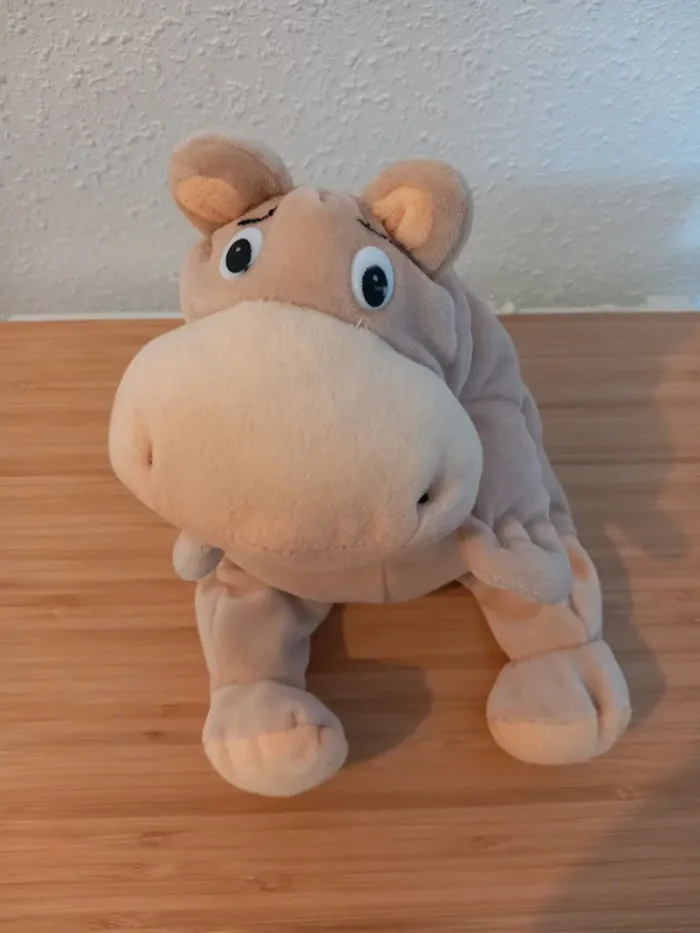 Peluche hippopotame supertoys 25cm petit modèle Rare - photo numéro 2