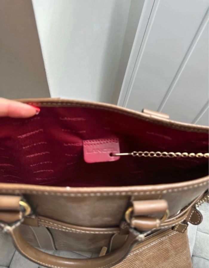 Sac Lancel vintage avec sa pochette - photo numéro 3