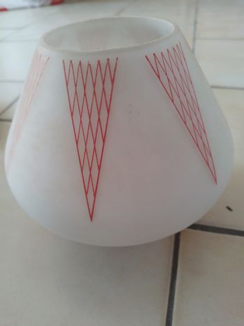 Abat‑jour motif triangles