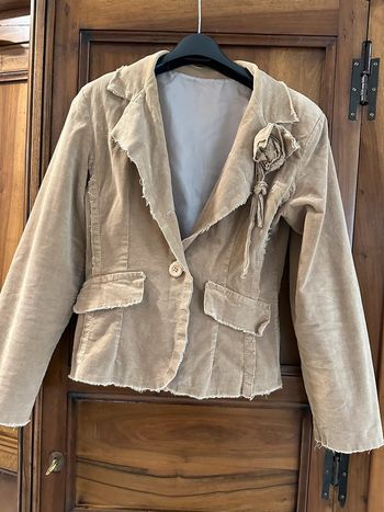 Magnifique veste velours de belle fabrication italienne