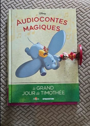 Numéro123  Livre + figurine édition audiocontes Magiques Altaya édition disney audio compte conte