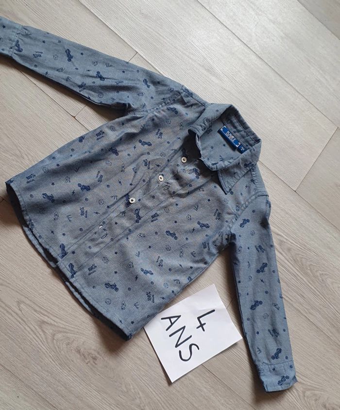 Chemise manches longues 4ans garçon