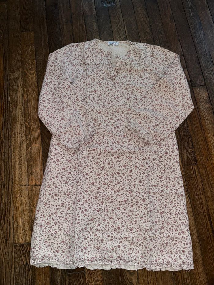 Chemise de nuit bleu comme gris by maloup  12 ans