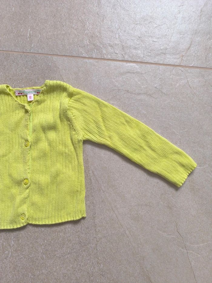 Gilet Bonpoint vert 12 mois - photo numéro 3