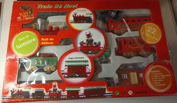 Train Électrique Noël Décoration Sapin Circuit Son & Lumière Jeu, 22 pièces