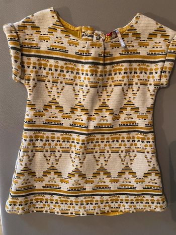 Robe doublée manche courte 18 mois