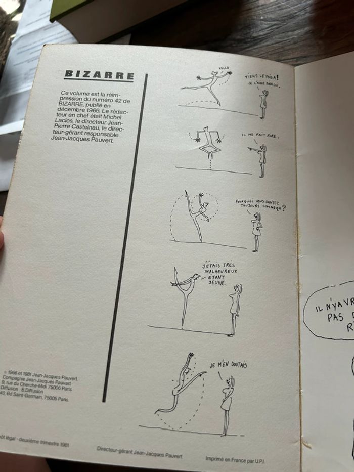 Livre - bizarre 42 - carnet de croquis wolinski 1965 1966 - la vue - photo numéro 2