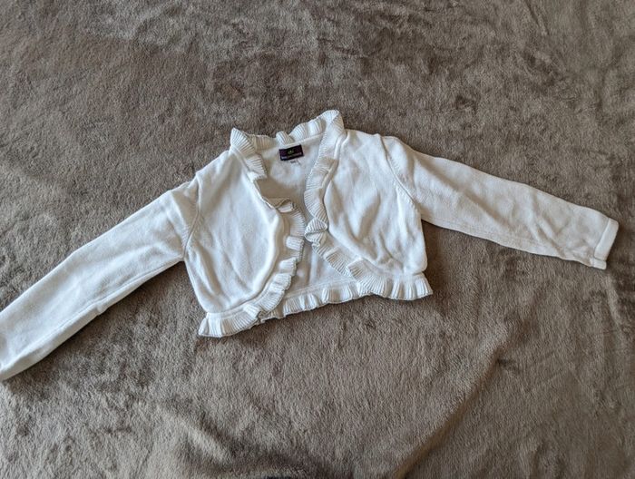Boléro blanc sergent major 4 ans