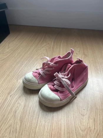 Baskets montantes en toile taille 27