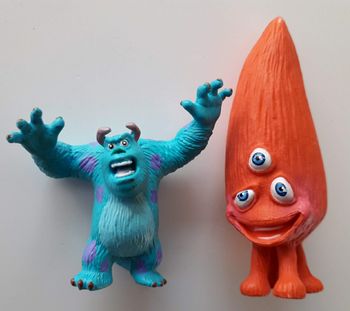 2 mini figurines Monstres et Compagnie