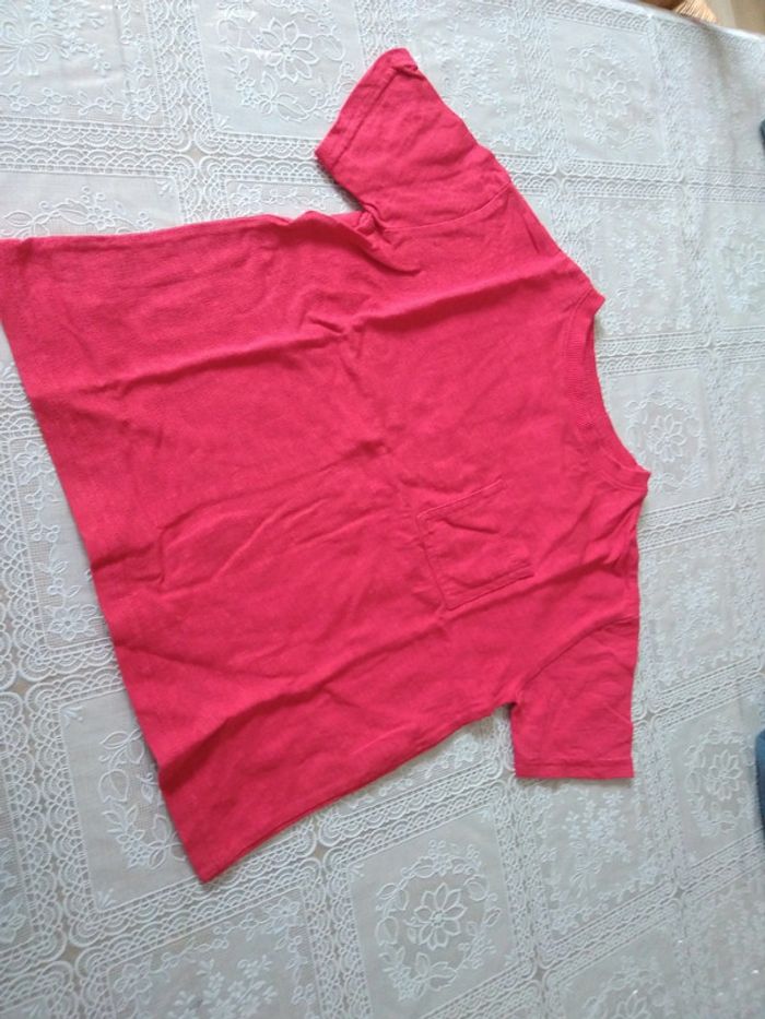 Tee-shirt à manches courtes rouge 4 ans