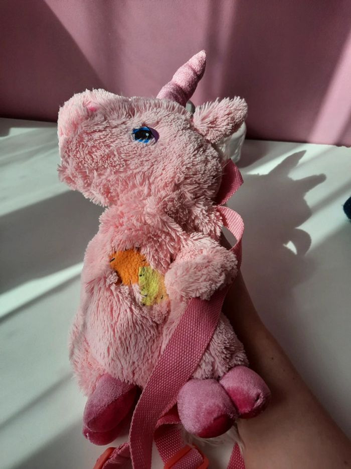 Sac à dos peluche licorne - photo numéro 5