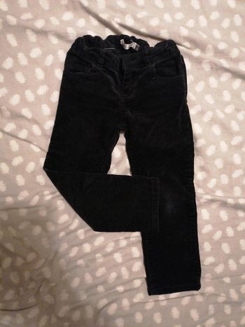 Pantalon velour noir CFK 3ans
