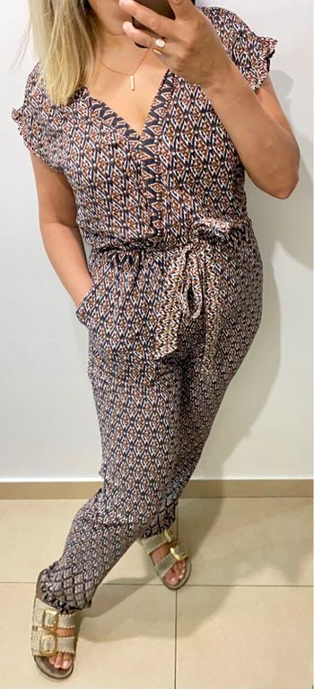 🌿 Combinaison 1.2.3 Paris – imprimée fluide Taille 38