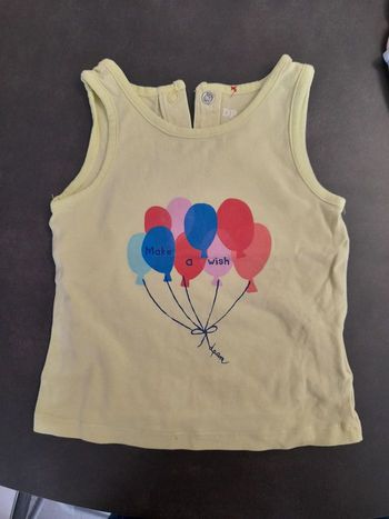 Débardeur filles 9 mois