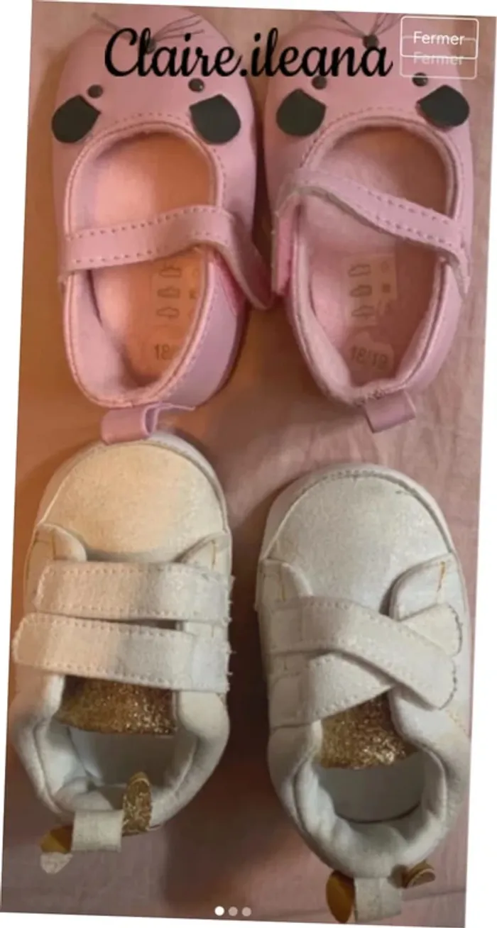 🛑 chaussure bébé🛑 3/6 mois // 18/19