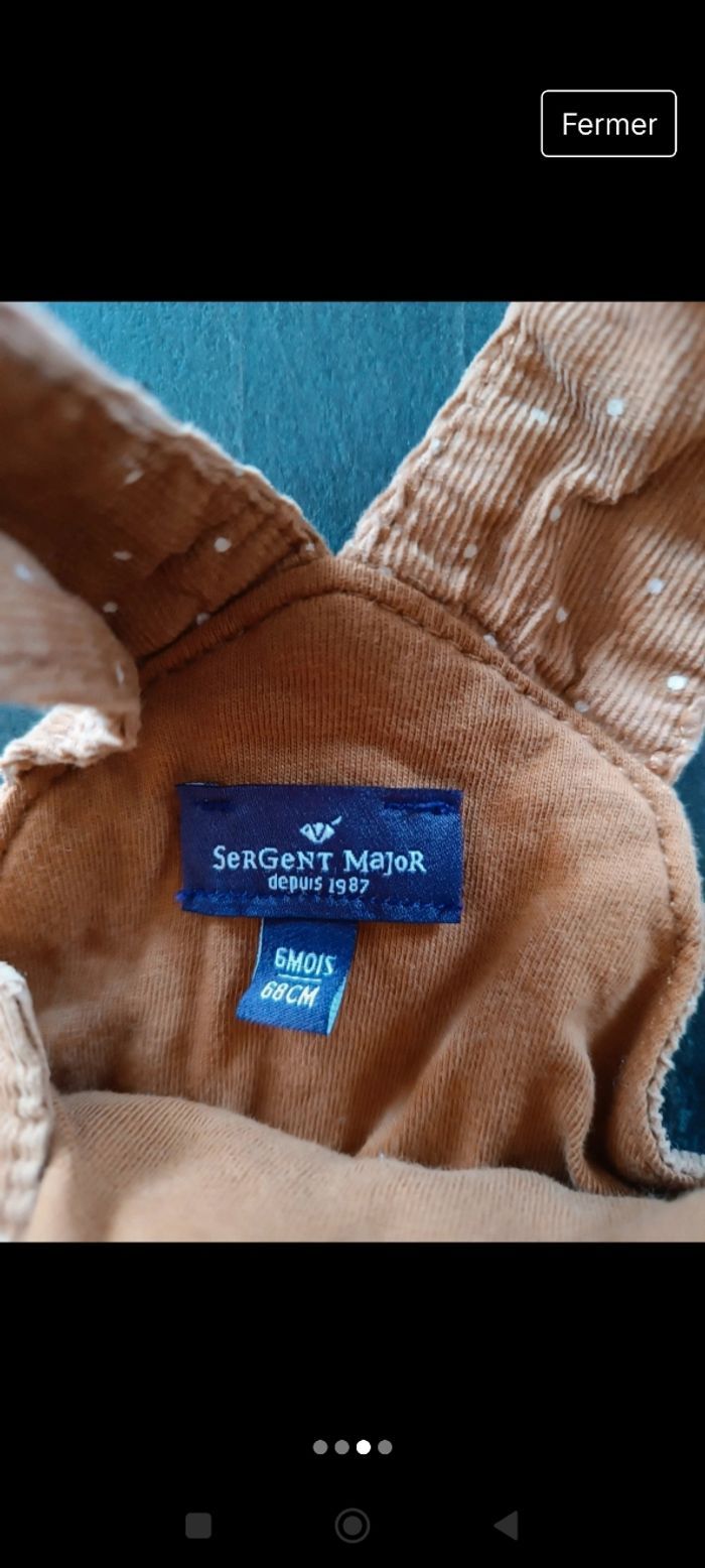 Salopette Sergent Major 6 mois - photo numéro 3