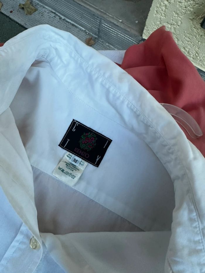 🌸 Chemise Kenzo blanche brodée – Taille M 🌸 - photo numéro 9