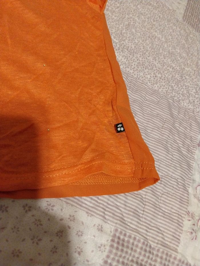 Tee shirt le temps des cerises taille M corail - photo numéro 2