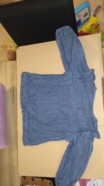 Blouse couleur jean