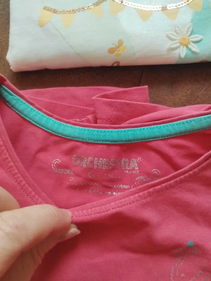 Lot de 4 t-shirts à manches courtes fille 6 ans - photo numéro 3