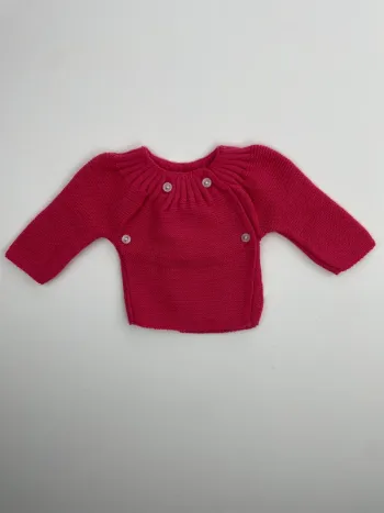 Gilet Naissance / 1 mois - P'tit bisou