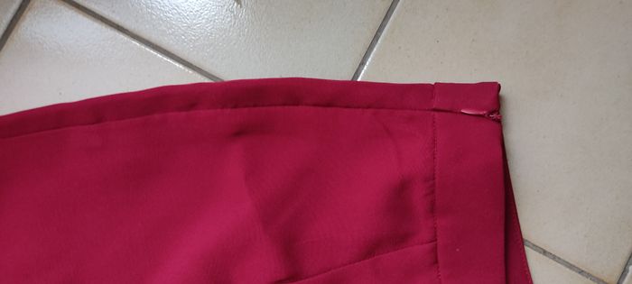 Pantalon femme rouge foncé - photo numéro 3