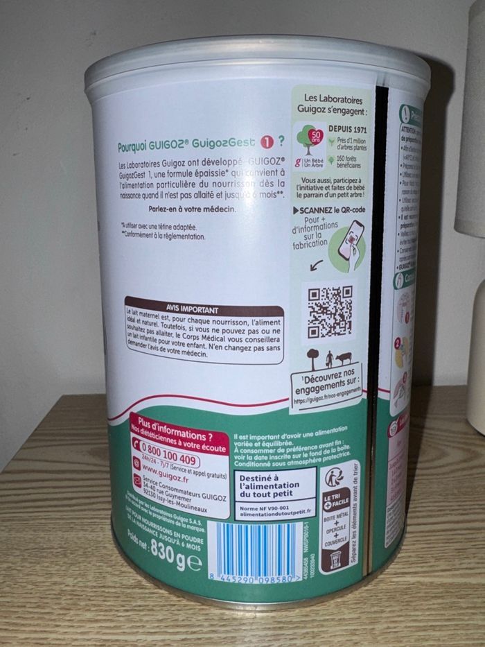 Guigoz Digest neuf – Lait épaissi pour nourrisson, DLC 2027 - photo numéro 10