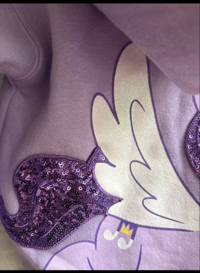 💜 Gilet à capuche My Little Pony Pipp - Taille 6 ans - Etat neuf - photo numéro 9