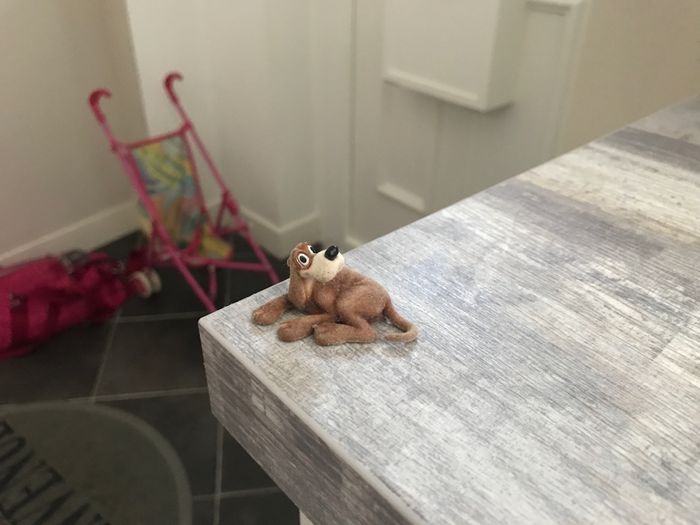 Figurine très rare chien pataud cendrillon