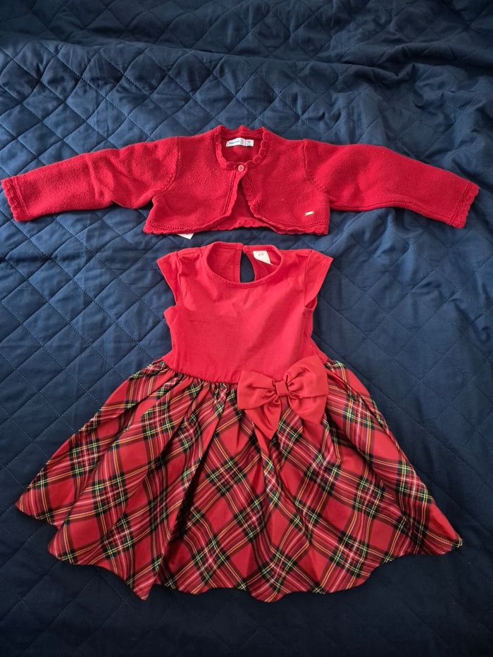 Robe Noël bébé + bolero
