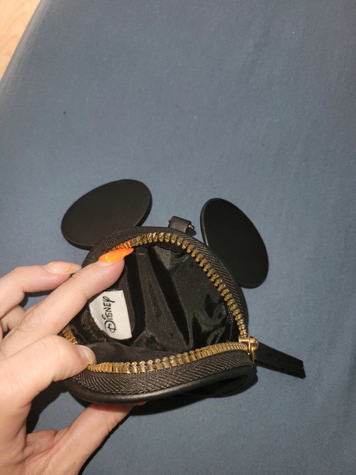 Porte monnaie tête de mickey noir - photo numéro 3