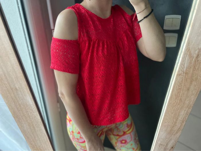 TEE shirt rouge femme - photo numéro 2