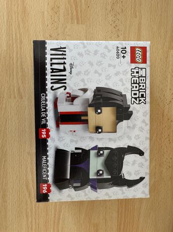 LEGO 40620 BrickHeadz Disney Cruella & Maléfique – Neuf, Scellé