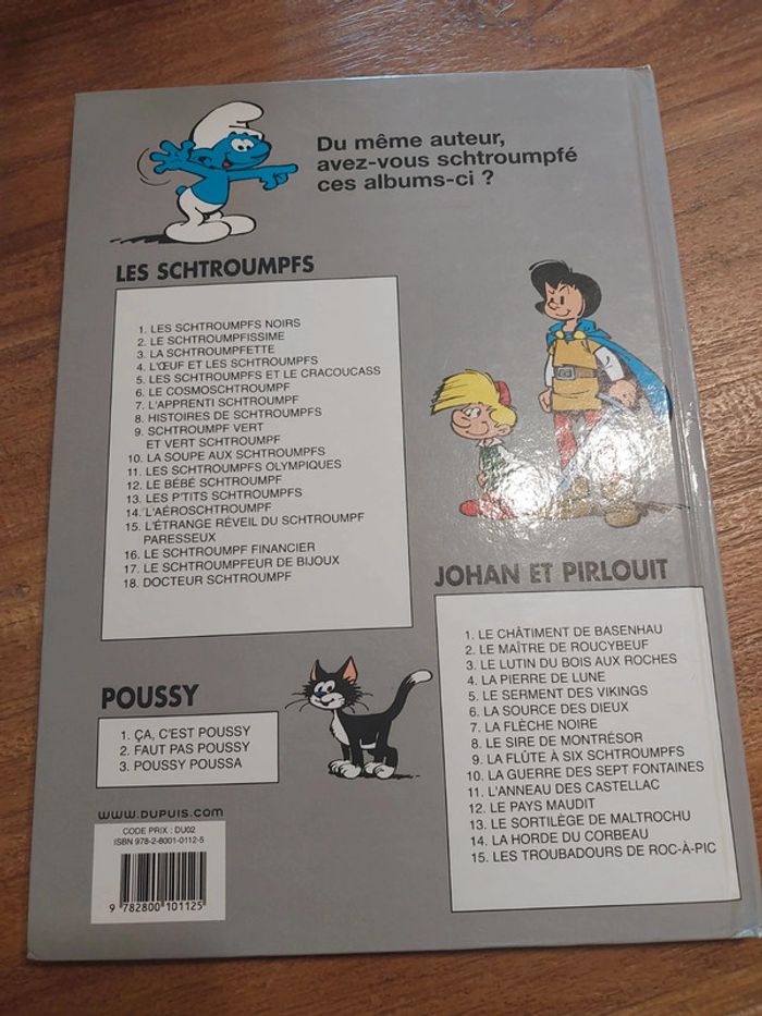 BD les Schtroumpfs et le cracoucass un schtroumpfs pas comme les autres - photo numéro 2