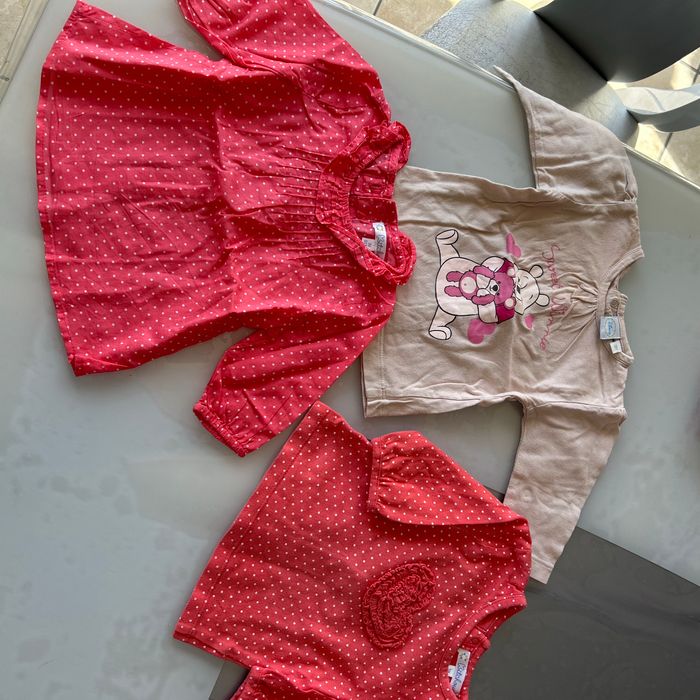 Lot teeshirt manche longue 3 mois