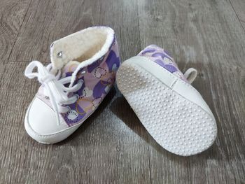 Chaussures chaudes / tennis en toile fourrées bébé 3 mois - neuves