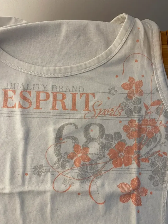 Débardeur femme blanc Esprit Sport - photo numéro 2
