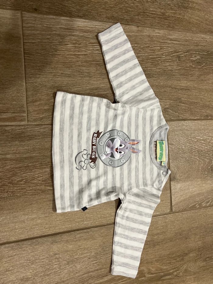 T-shirt manche longue Looney tunes 9 mois baby bugs