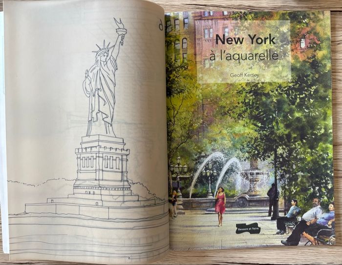 Livre initiation à l’aquarelle New York - photo numéro 3