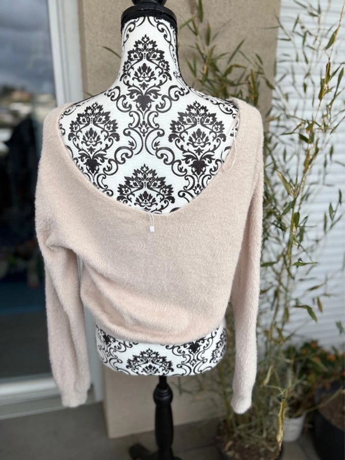 Magnifique pull beige femme en pilou pilou, ikoone et Bianka , taille unique (parfait pour 36/38) - photo numéro 6