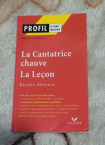 La Cantatrice Chauve (1950) La Leçon (1951), Eugène Ionesco Robert Horville