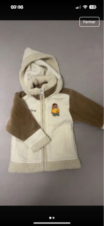 Manteau polaire bébé 12 mois