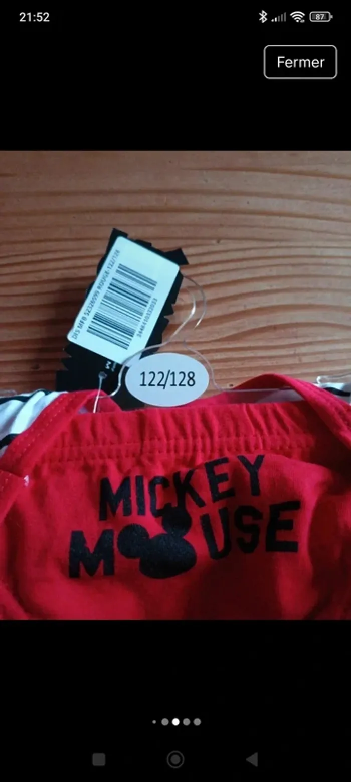 Débardeur slip Mickey - photo numéro 3