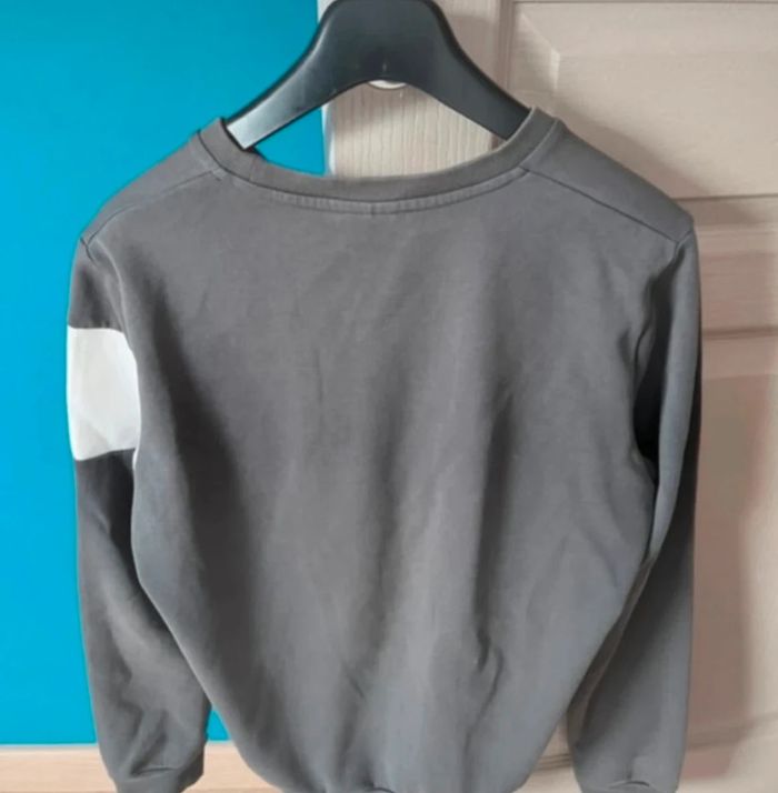 Pull blanc et gris le coq sportif - photo numéro 4