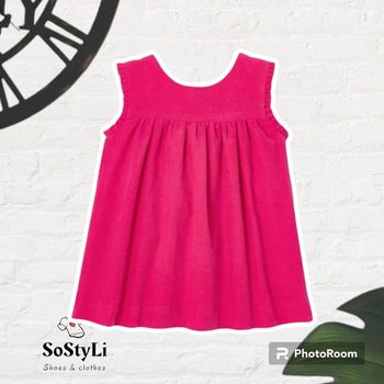 Robe rose en velours côtelé Jacadi 12 Mois