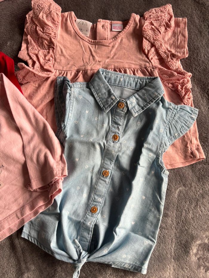 Lot tshirts, 9 mois - photo numéro 2