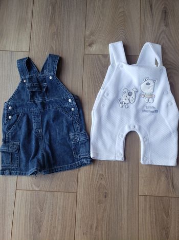 Lot salopettes courtes 03 mois