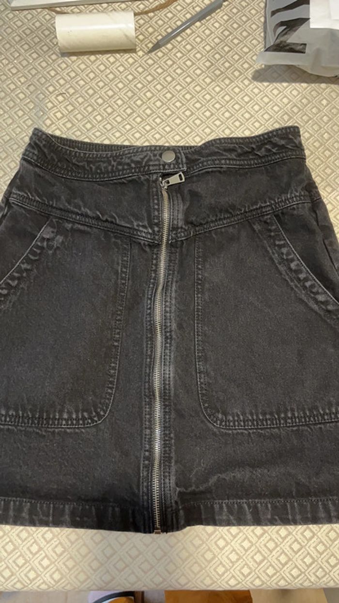 Jupe en jeans noir - photo numéro 5